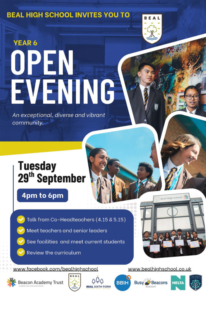 Beal Year 6 Open Evening 2026